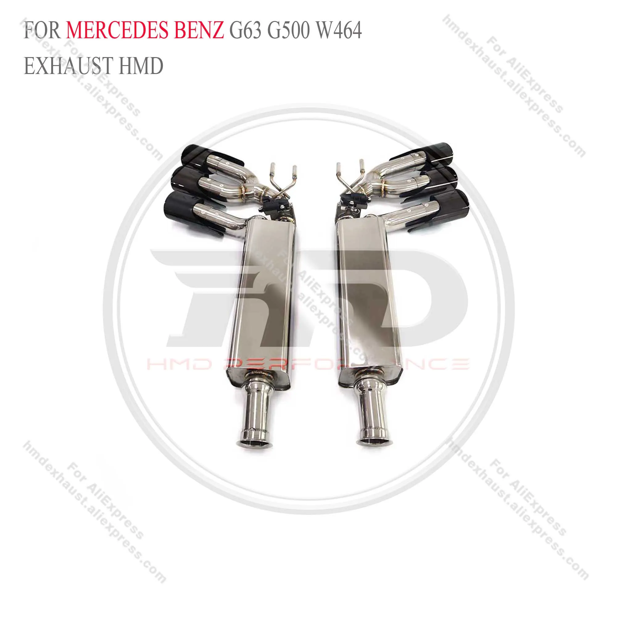 HMD Exhaust System Stainless Steel Performance Catback for Mercedes benz G63 G500 W464 Muffler Delete Valve