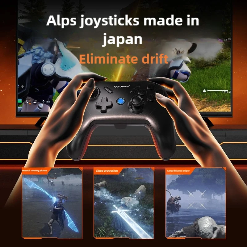 Coiorvis ゲームコントローラー Switch/Steam/PC 用 3 モード接続ゲームコンソール付き ワンクリックウェイクアップ/NFC 機能をサポート