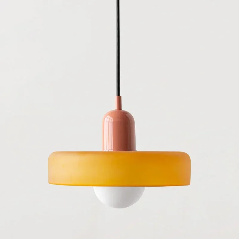 Imagem -05 - Minimalista Macaron Led Pendant Lamp Restaurante Japonês Quarto Vidro de Cabeceira Decoração de Casa Luminárias Designer Nórdico