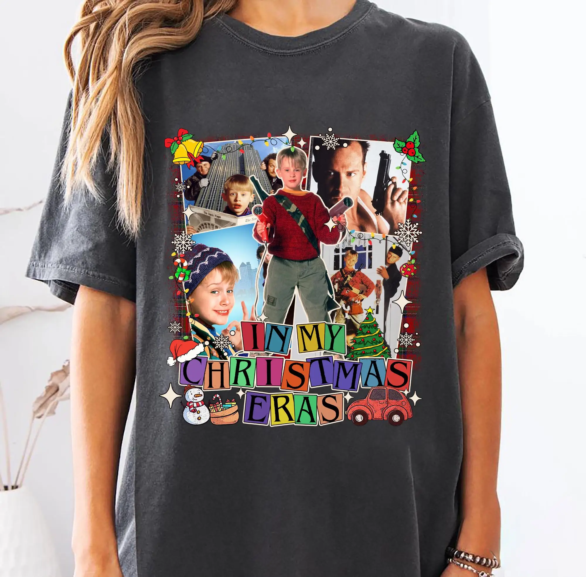 

Kevin Mccallister In My Christmas Eras Shirt, Christmas Shirt, Xmas Family Shirt, Home Alone Xmas Holiday Movie Shirt