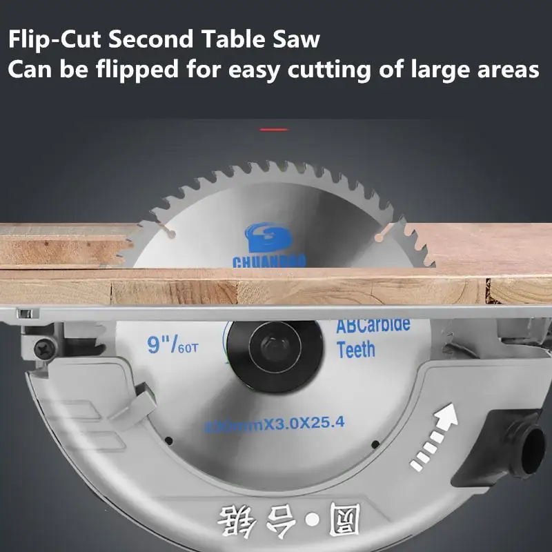 10 inch electric circular saw handheld high-power portable flip-free dust-free table saw woodworking decoration cutting machine