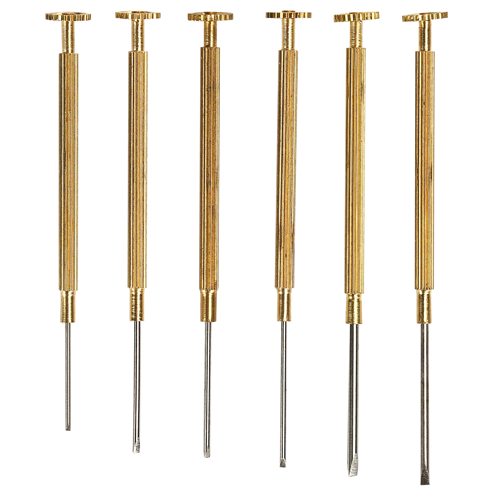 6pcs Slot Watch Screwdrivers Set Copper Watch Glasses Computer Repairing Screwdrivers