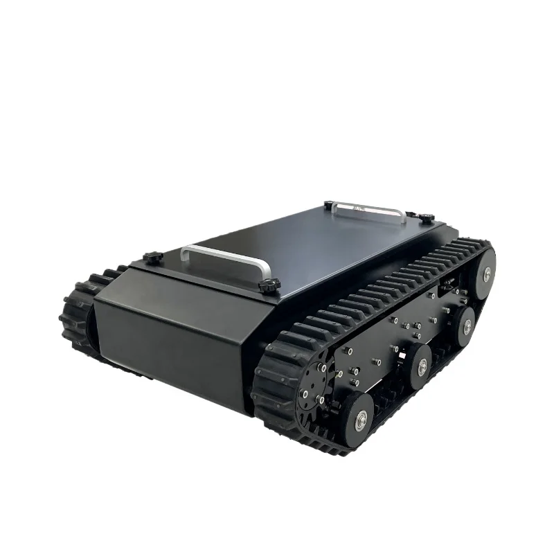 New High-Load Rubber Track Chassis, ROS Robot Mobile Development Platform Off-Road Unmanned Vehicle