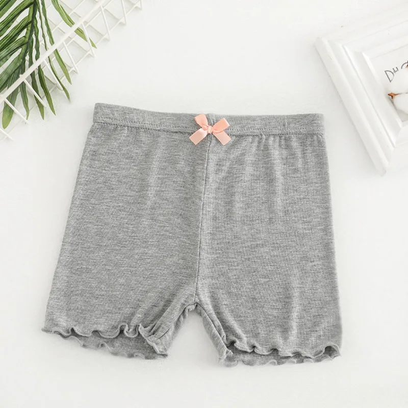 4pcs/Pack Girls Shorts Safety Pants Briefs Short Kids Pants Underwear Children Summer Cute Bow Short Underpants for Young 2-15Y