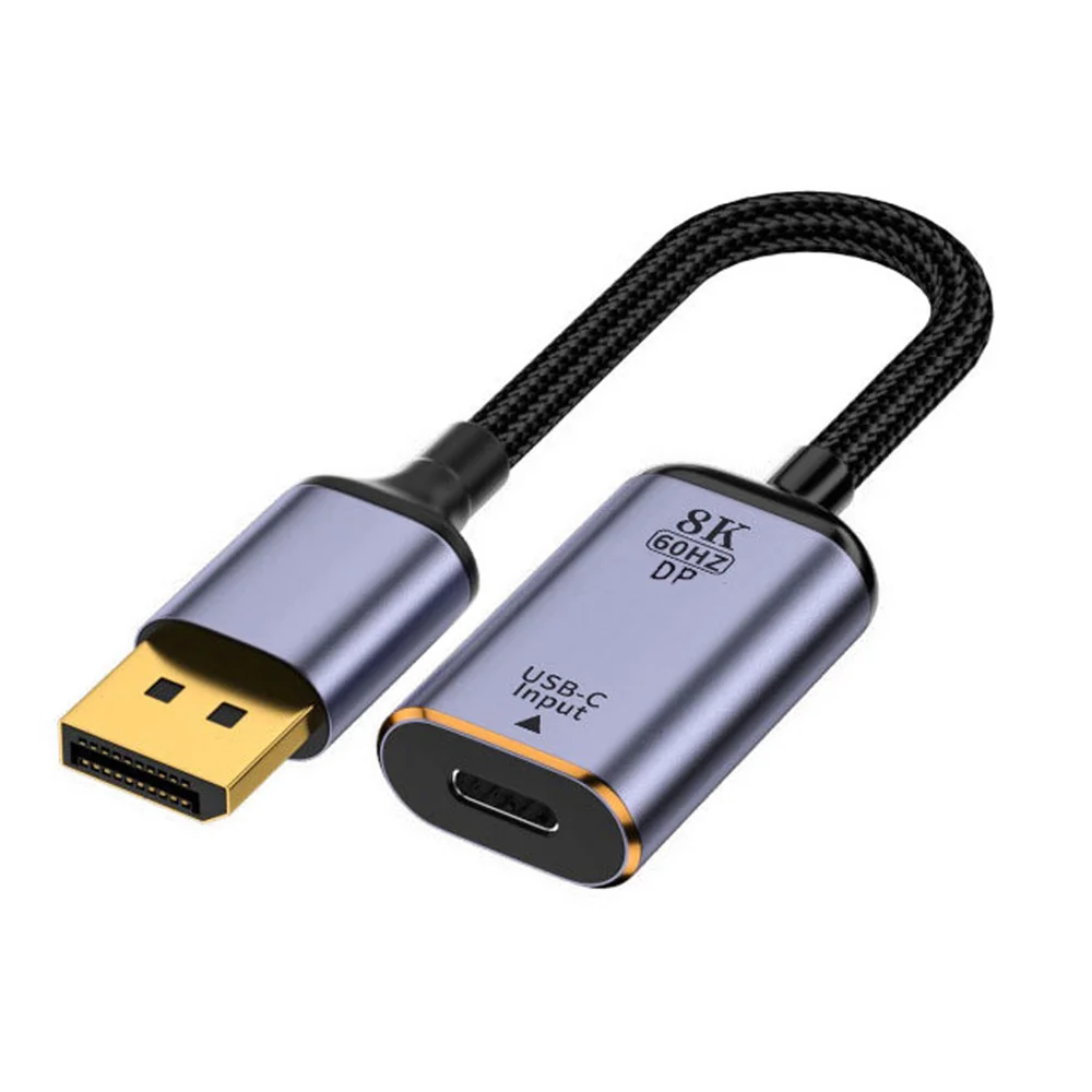 

Chenyang 8K@60hz 4K@120hz USB-C Type C Female Source to HDTV/MINI-DP/DP Sink HDTV Cable for Tablet Phone Laptop