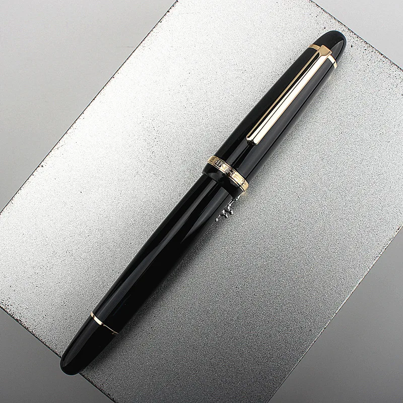 Jinhao X850 Fountain Pen Copper Barrel Gold Clip Iraurita Fine / Medium Nib for Writing Signature Office School A7326