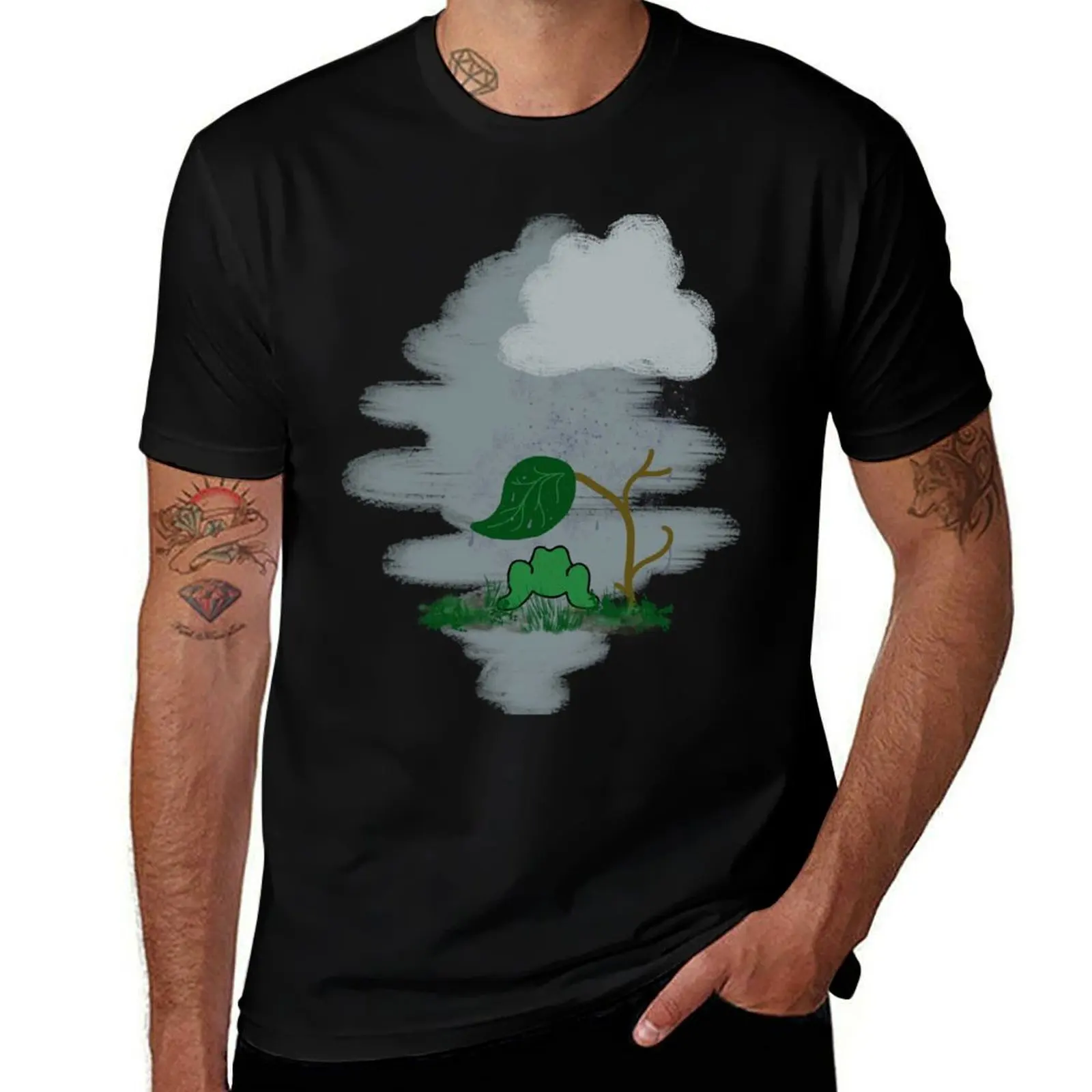 

Rainy Frog Vibes T-Shirt affliction shirts topping graphics summer clothes black t shirts for men