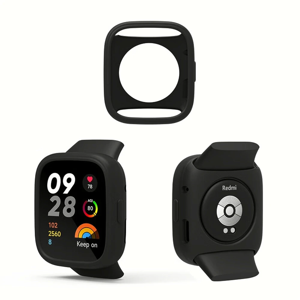 Silicone Case Protective Cover Shell for Redmi Watch 4 3 2 Lite / Redmi Watch 3 Active
