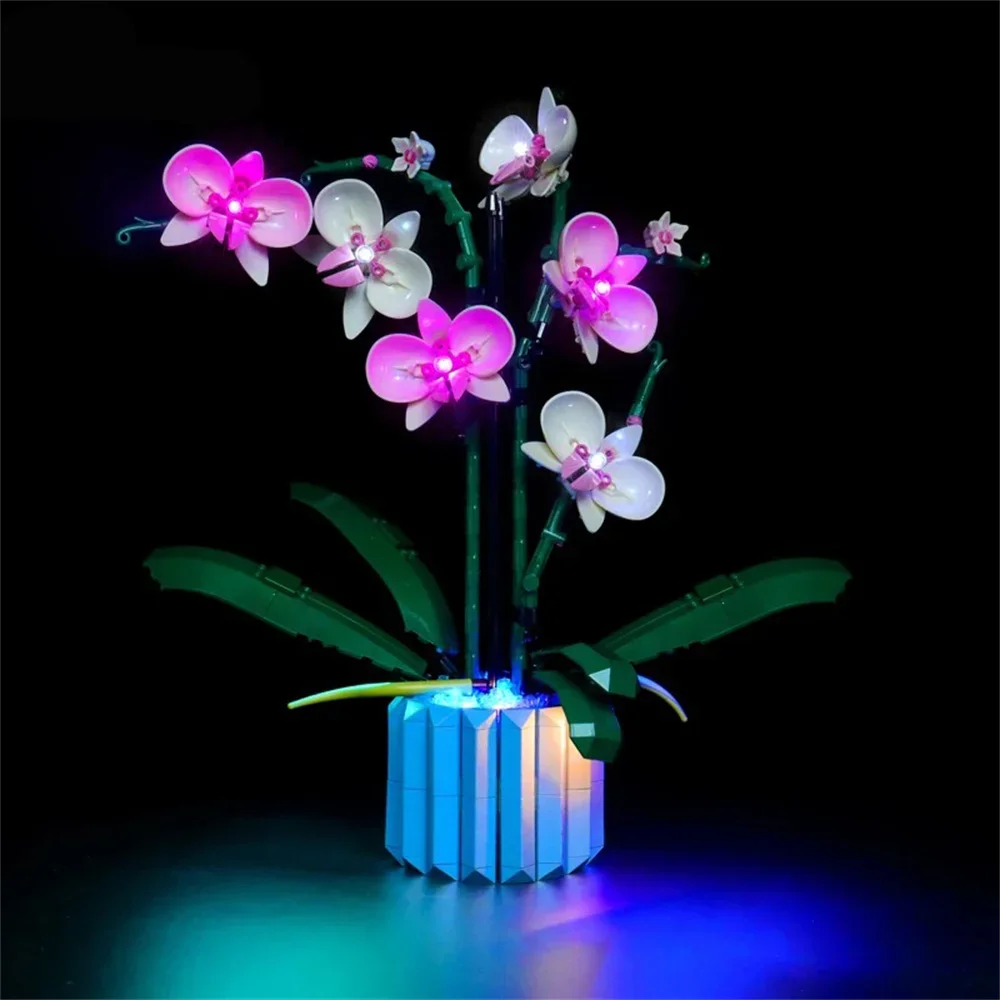 10311 Orchid Botanical Collection Creator Lighting Set Model Not Include Building Block(Only Led Light)