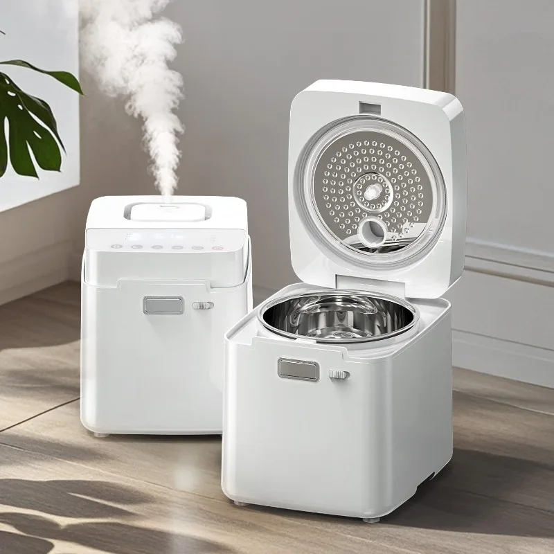 Stainless Steel Humidifier, 3.3L/0.87Gal Steam Humidifier Large Room up to 800 sq ft, Easy to Clean Warm Mist Humidifiers for Be