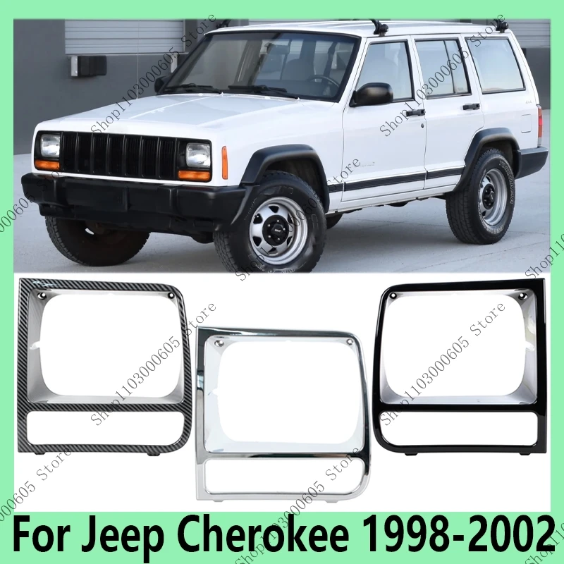 

Для Jeep Cherokee 1998-2002 автомобильные аксессуары передний бампер защитная рамка для фар декоративная рамка 5EM72SW1 5EM73SW1