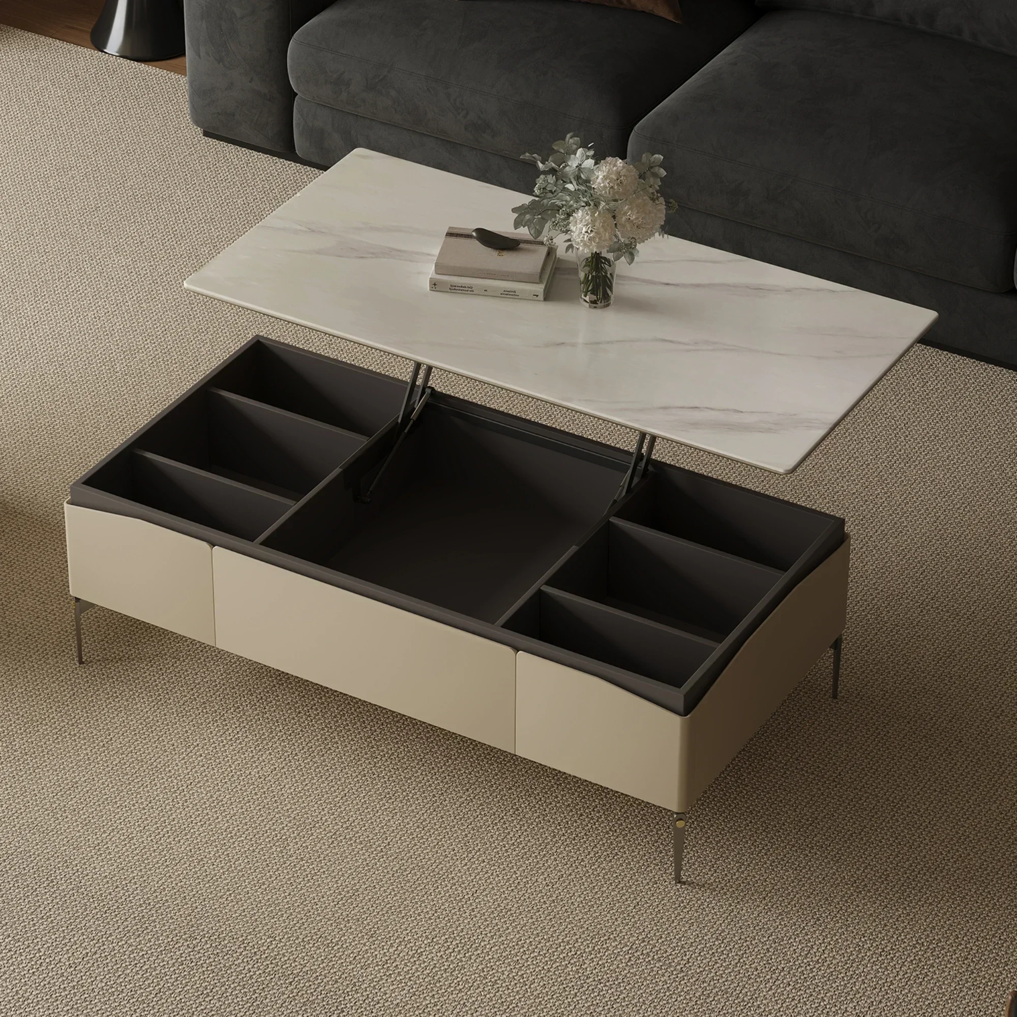 

Lifting Coffee Table Small Apartment Home Minimalist High-End