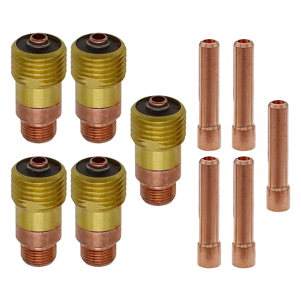 

5 Set TIG Gas Lens 17GL18 1/8' 10N25S Collet Kit For WP 17 18 26 Torch TIG Gas Lens Welding Accessories
