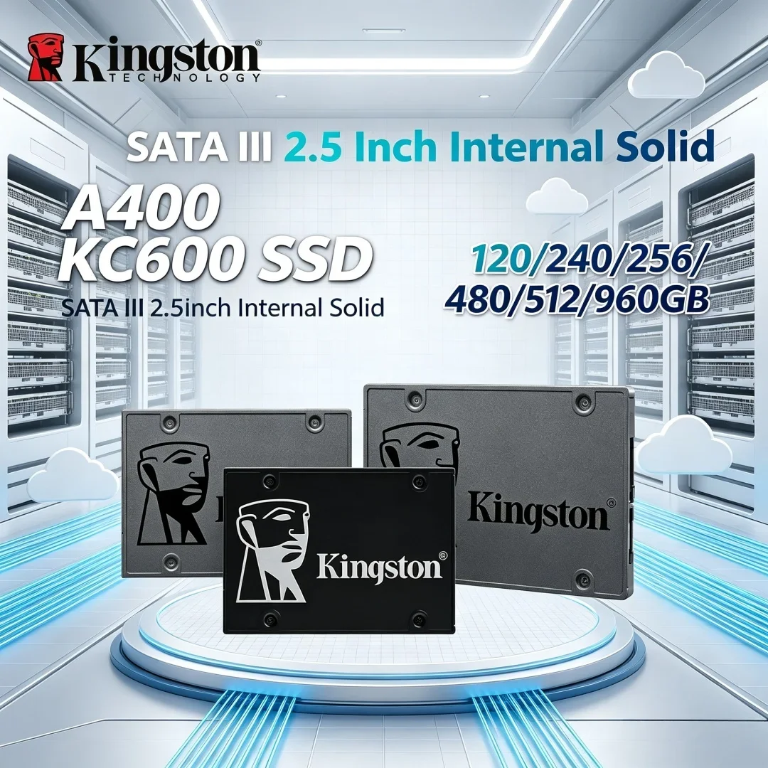Ultra Fast Hot Sale Kingston A400 KC600 SATA III 2.5 Inch Internal Solid SSD 120/240/480/960GB 256/512GB/1TB/2TB
