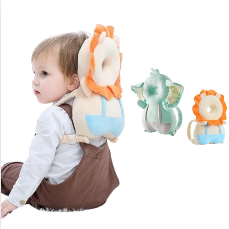 

Милый новый детский прогулочный защитный шлем с мультяшными животными, угловая защита для младенцев, защита от падения, защита головы для обучения ходьбе