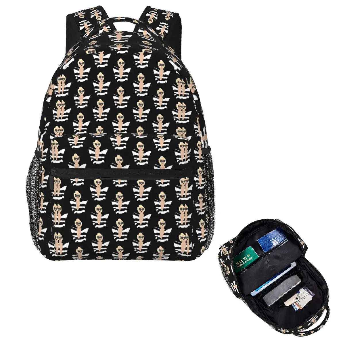 

Lady Gaga Telephone Backpack Hot Sale Daypack Large Capacity Boys Girls BookBag School Bag Shoulder Bags for Men Women