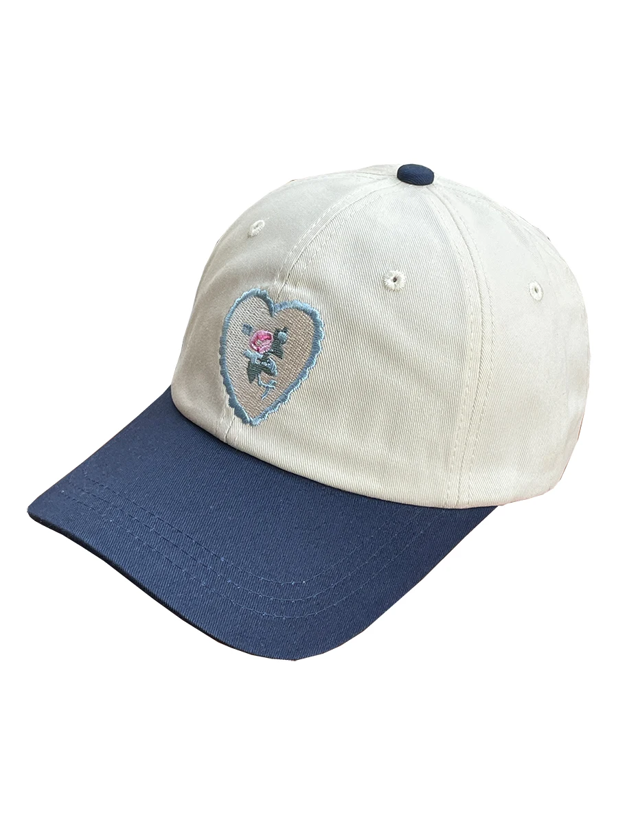 Embroidery baseball cap color matching outdoor new women's breathable cap sunshade sunscreen cap