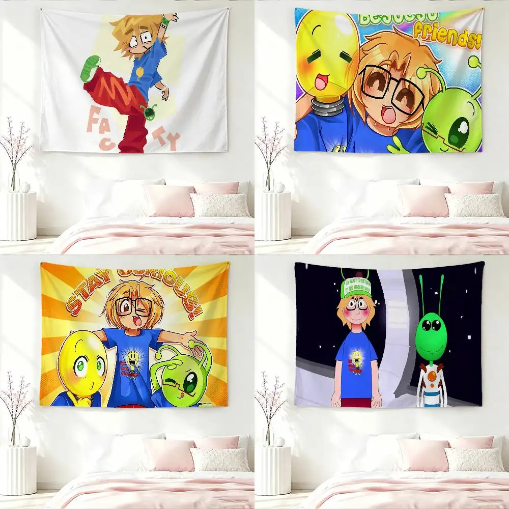 F-Fact A-Attack Adventures Flags Wall Hanging Background Art Banner for Bedroom Home Outdoor Decor