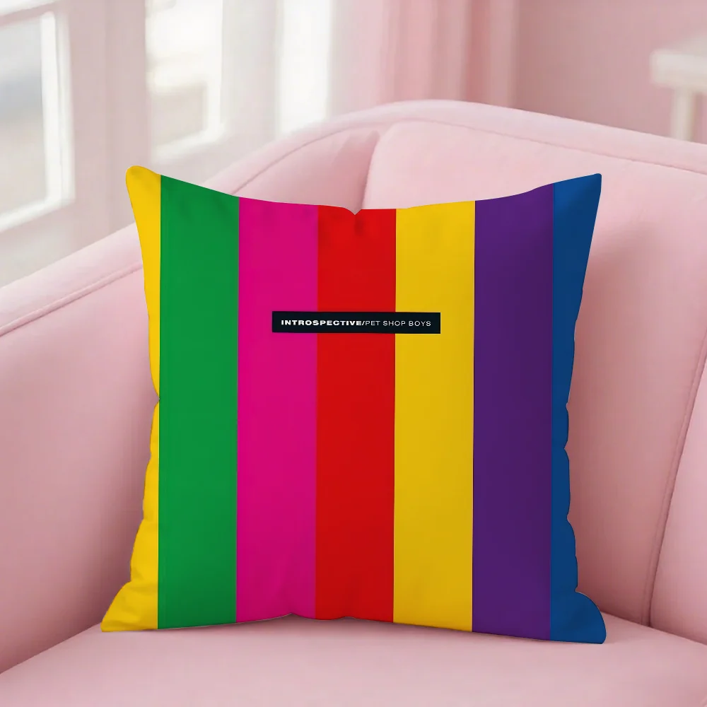 Pet Shop Boys Nonetheless Music Pillow Case Square Double-Sided Printing Short Plush Sofa Cushion Cover Bedroom Bedside Pillow