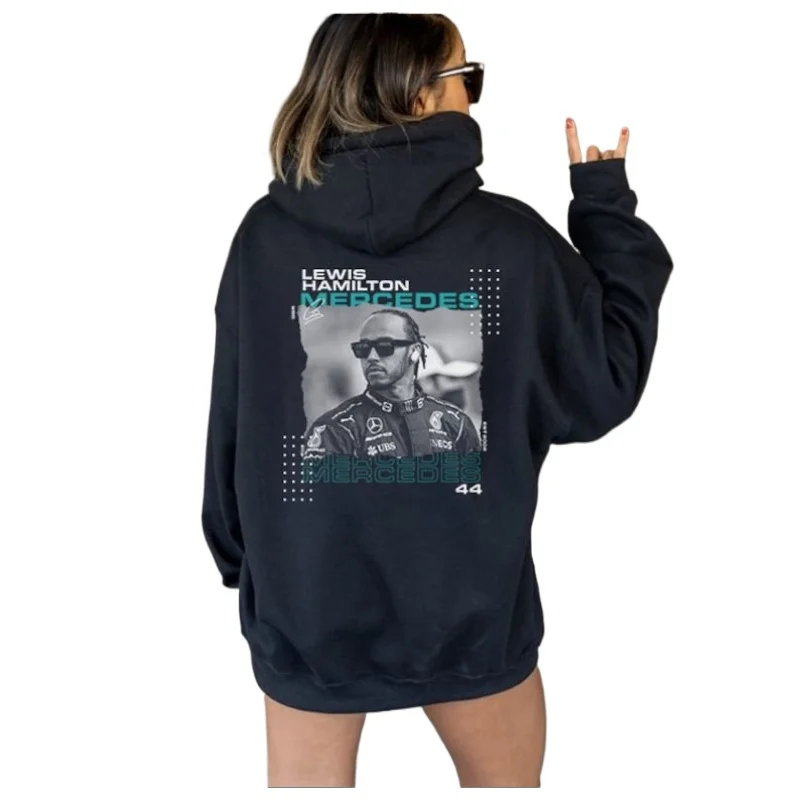 

2024 F1 all-match Lewis Hamilton paper-cut hoodie for men and women No. 44 fan commemorative hoodie M-5XL