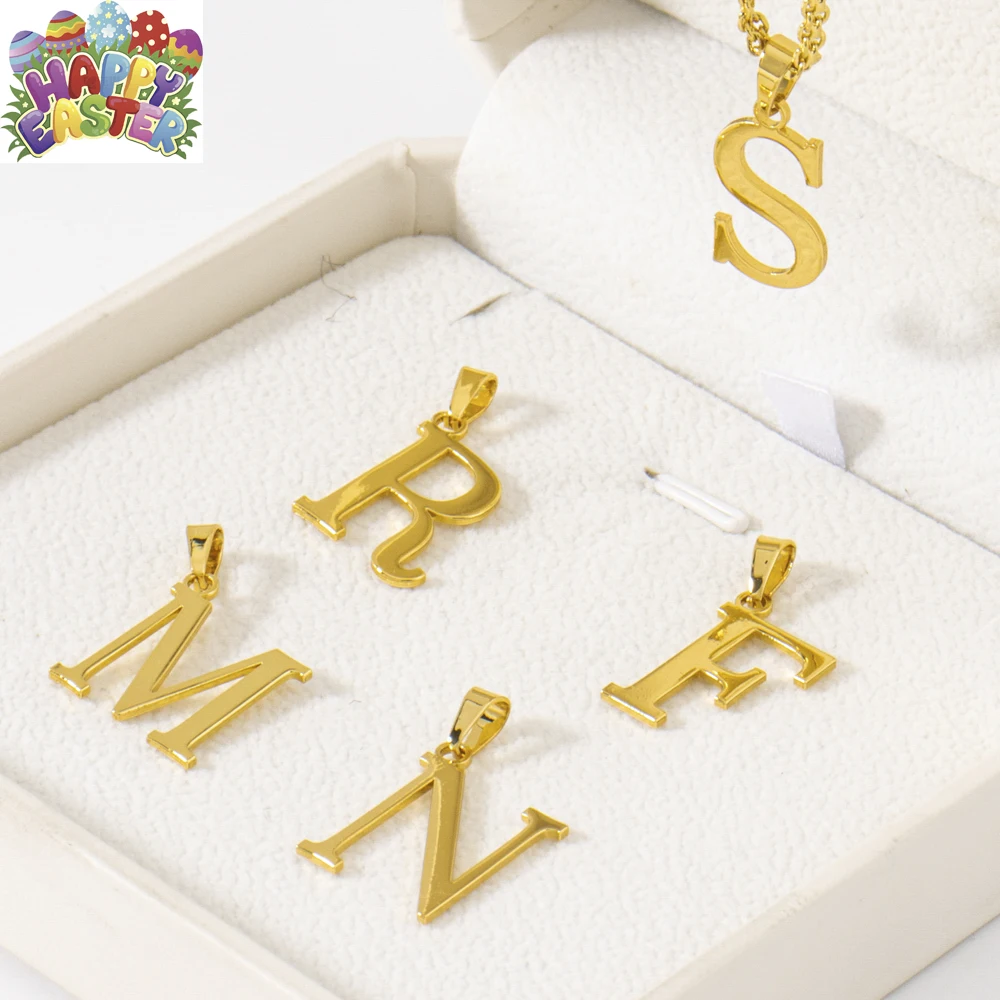 رسائل الفولاذ المقاوم للصدأ قطع الأبجدية قلادة DIY بها بنفسك امرأة قلادة السيدات مجوهرات اكسسوارات بالجملة دروبشيبينغ #3