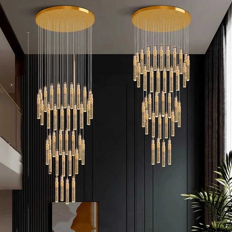 Nordic Home Decor Dining Room Pendant Lamp Lights Indoor Lighting Stair Lamp Hanging Light Chandelier Lamps For Living Room