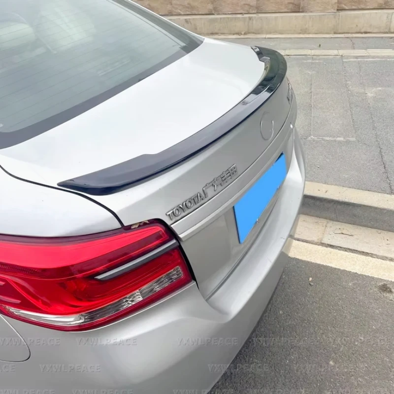 Para Toyota Vios Yaris Spoiler 2014 - 2017 ABS plástico sin pintar Color Real maletero alerón alas cuerpo Kit Accesorios