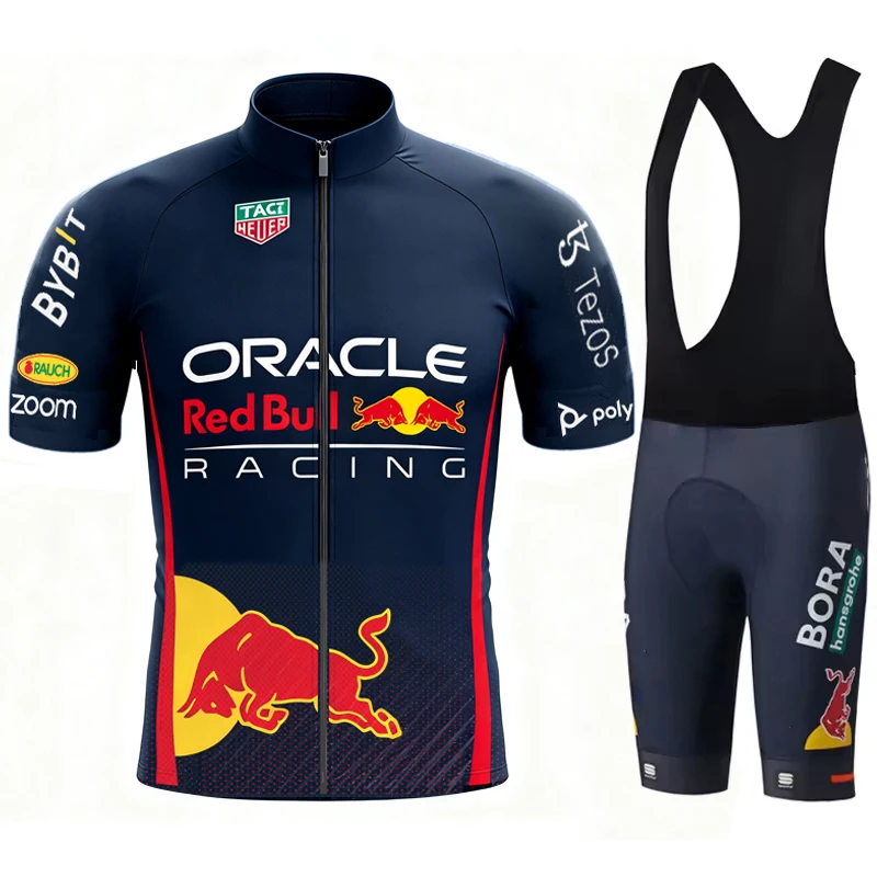 

Mountain Cycling Clothing Red Bull Men's Mtb Equipment Bib Tricuta Man Sportswear Shorts Set Outfit Jersey 2026 Jerseys Blouse