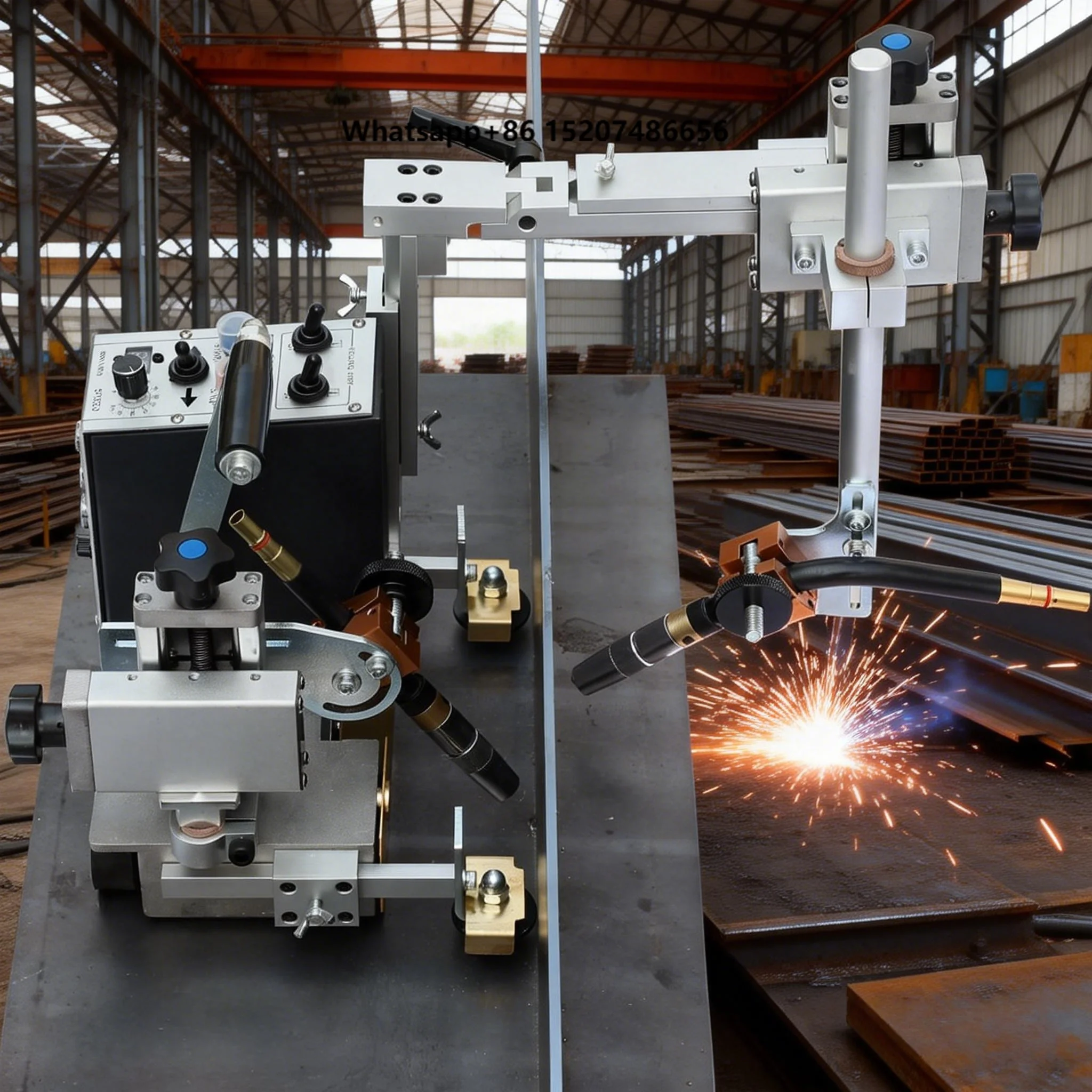 New Professional Double Sided Angle Welding Car MIG Welding Cart Tools Equipment Automatic Mig Carriage Welding Robot Carbon