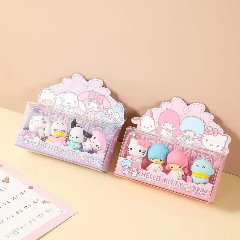 Sanrio Series Eraser Three-dimensional Cartoon Cute Creative Student Stationery Exquisite Eraser Children Prize Wholesale