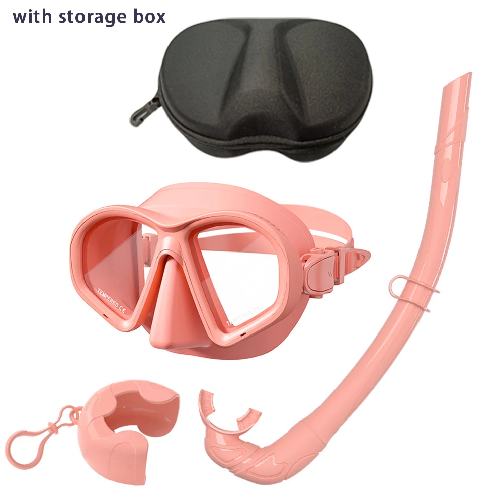 Professionelle Unterwasser-Tauchmaske, HD-Hartglas, für Erwachsene, verstellbar, zum Tauchen, Schnorcheln, Schwimmen, Tauchbrille + Aufbewahrungsbox – Detail 28