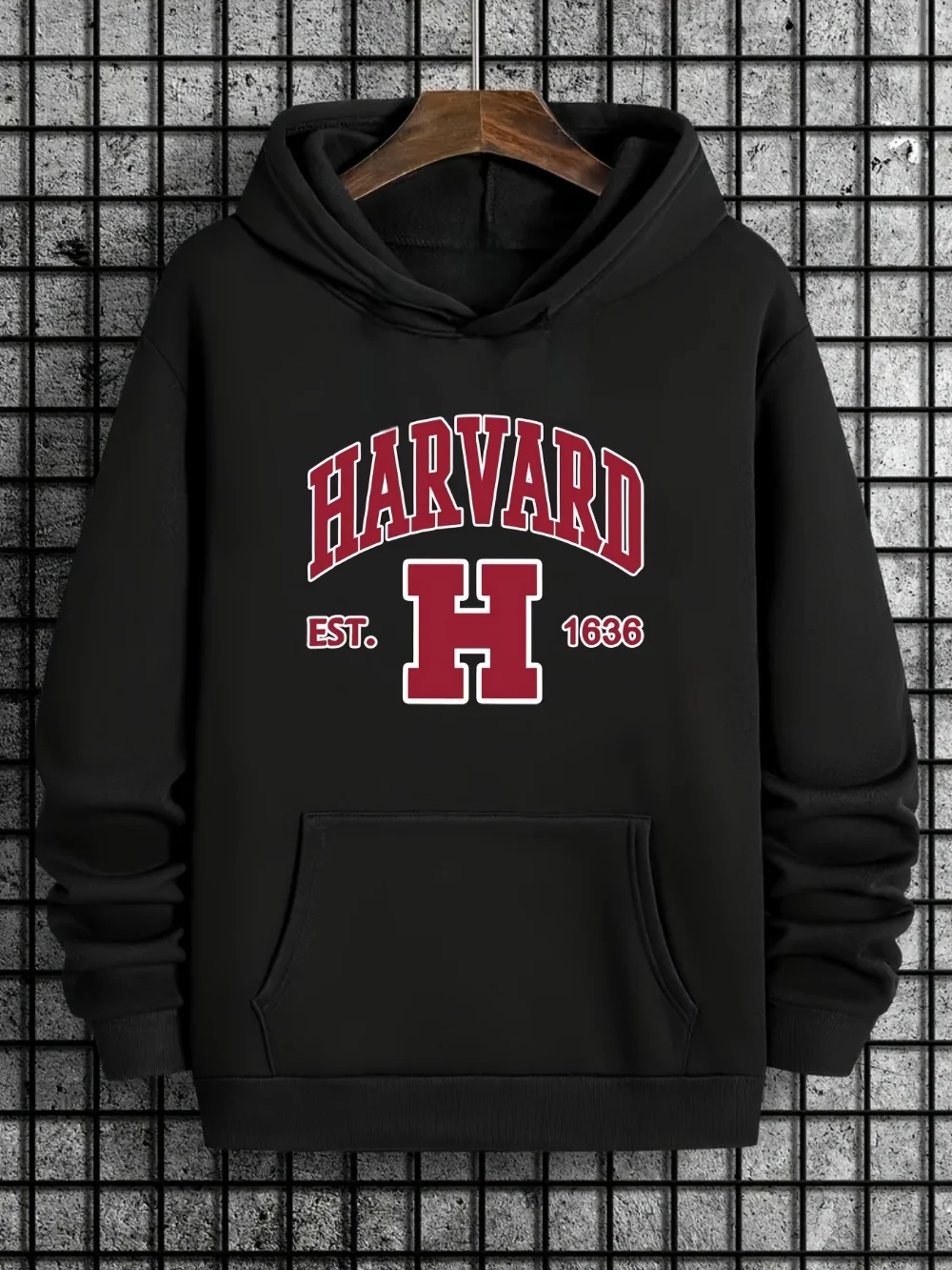 Harvard Print Men's Sweatshirts Cotton Comfortable Soft Top Comfortable Spring And Autumn Wear Men's Long-sleeved T-shirt