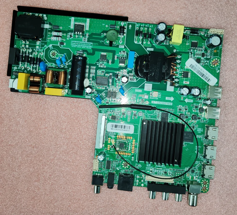 Free shipping! S.T.CS2560P838 4K WiFi network TV motherboard tested well for 96--110v 600ma 1.5g+8G