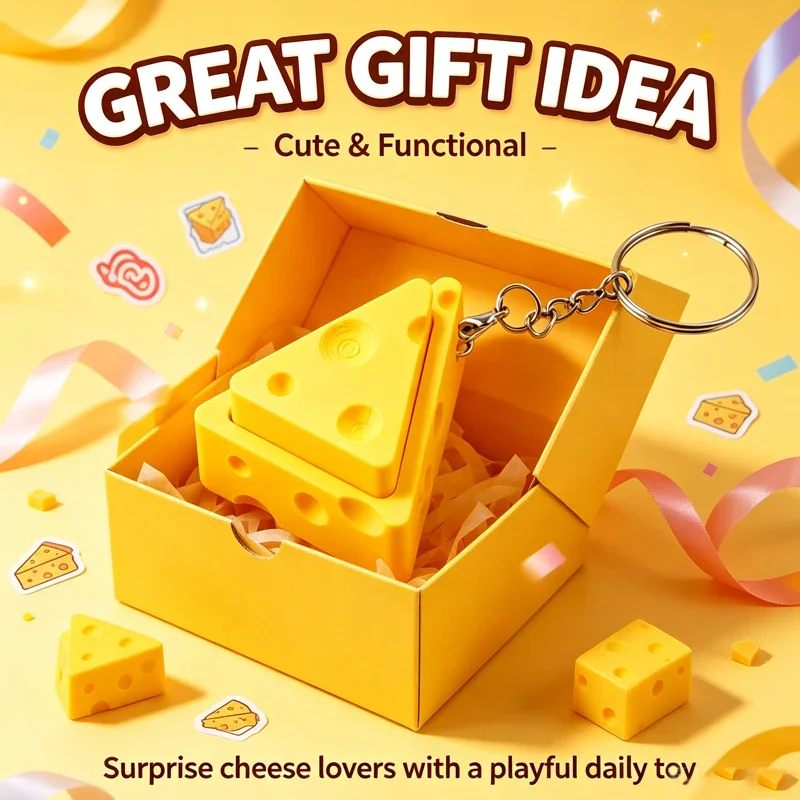 พวงกุญแจรูปชีสตลกๆ ของเล่นคลาย - Kids Toys Usa บทวิจารณ์และราคา