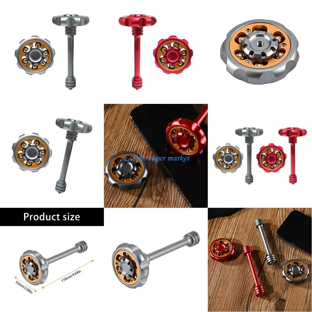 

090B Quiet Clicking Hand Spinner Transportable Metal Fiddle Device for Office School Travel Use