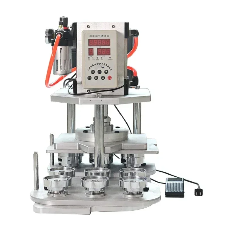 Applicable to Button Making Machine 25 32 37 44 50 56 58 75mm 6pcs Round Mould  Pneumatic Button Maker Automatic Pin Badge Maker