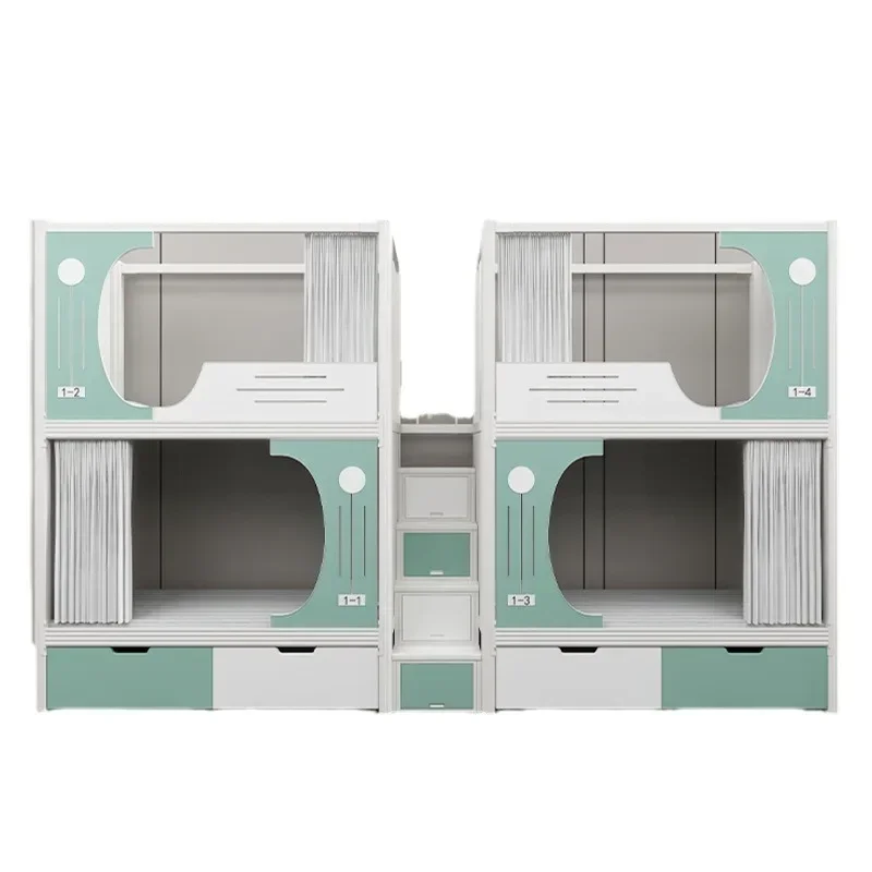 No-aldehyde bed Space capsule Bunk bed Youth hostel indoor bunk student dormitory apartment bed