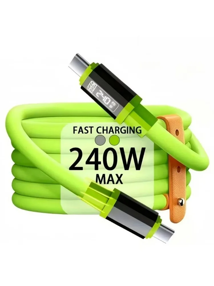 240W Type C naar Type C Supersnelle oplaadkabel Universele krachtige oplader USB-snoer 6A USB C-kabel voor Xiaomi iPhone Samsung - afbeelding 2