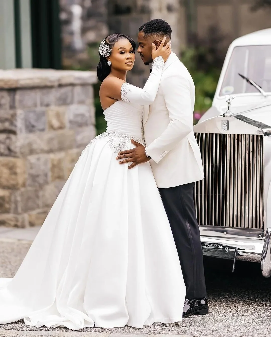 Personalizado plus size vestidos de casamento vestidos de noiva noiva querida vestidos de baile apliques frisado strass princesa