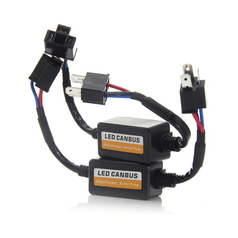 1pcs h1 h3 h4 h7 h8 h9 h11 9005 9006 9012Headlight LED Canbus Decoder Canceller Error Free Resistor Anti Flicker