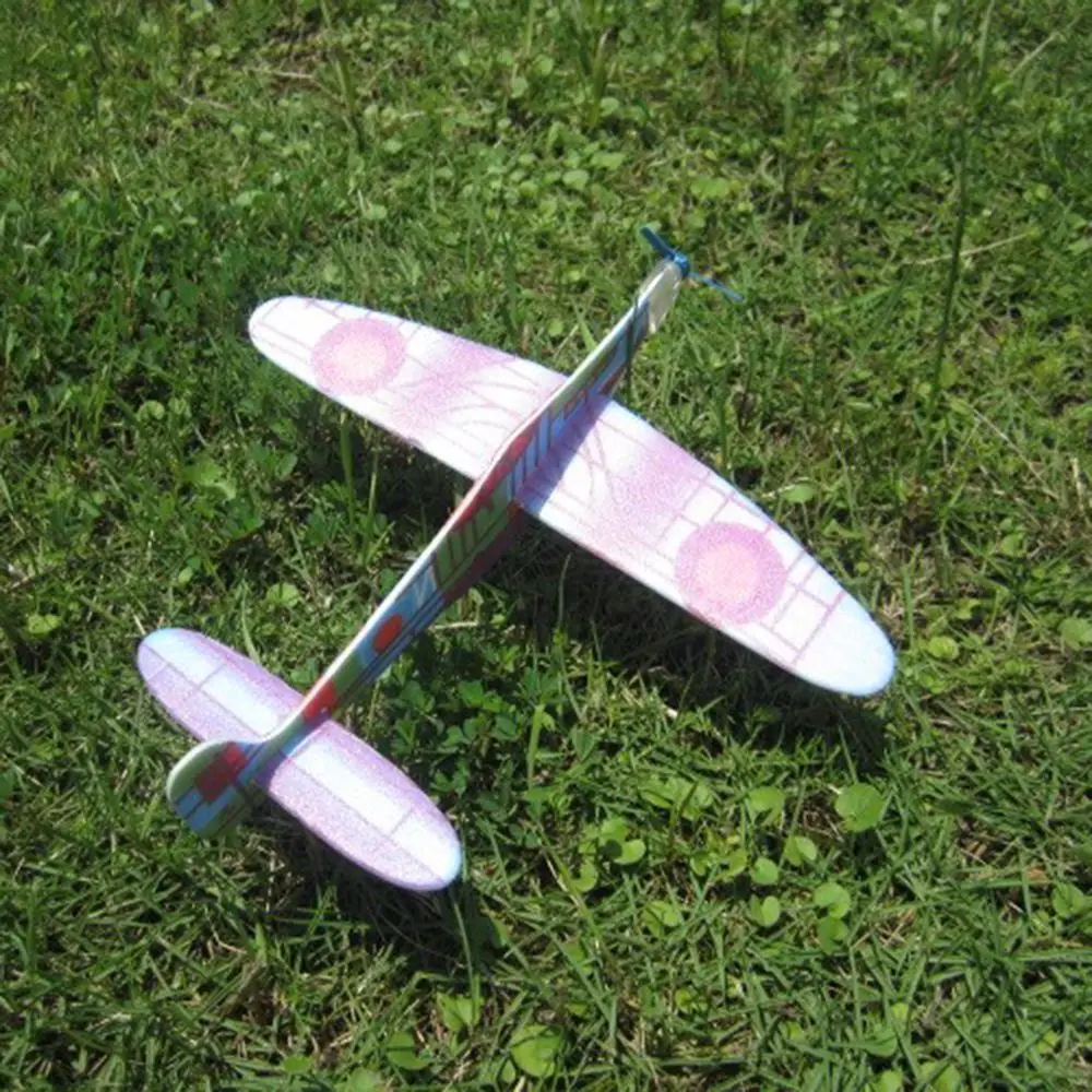 10pcs Color Randomly Prop DIY foam  Children Gift Aeroplane  Aircraft Fighter Flying Gider Planes Airplane Model