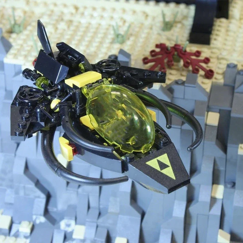 100 Uds. MOC Blacktron Wasp Fighter bloques de construcción regalo de Navidad inspirar la creatividad ilimitada para constructores creativos