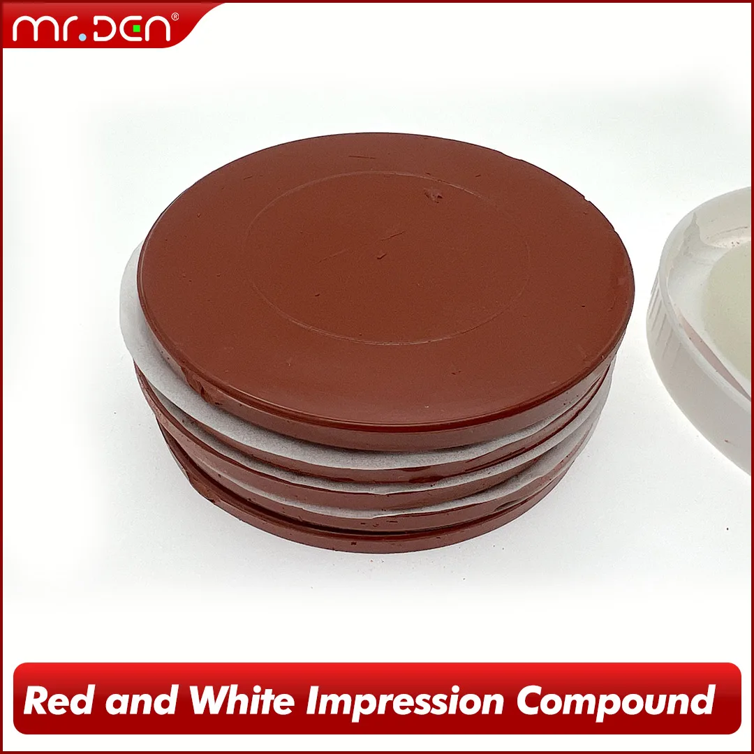 Upper Teeth Red and White Impression Paste Red Color 5-Piece Set Tooth Restoration Impression Material Dental Oral Material