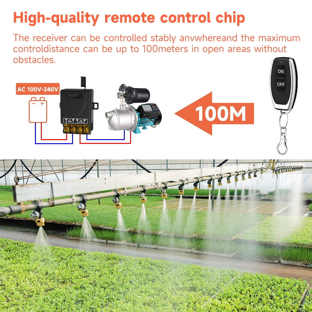 Cerhot Wireless Remote Control Switch On-off High-power 30A Wide-voltage AC 85-265V Long-distance RF433 Remote Control 3000M