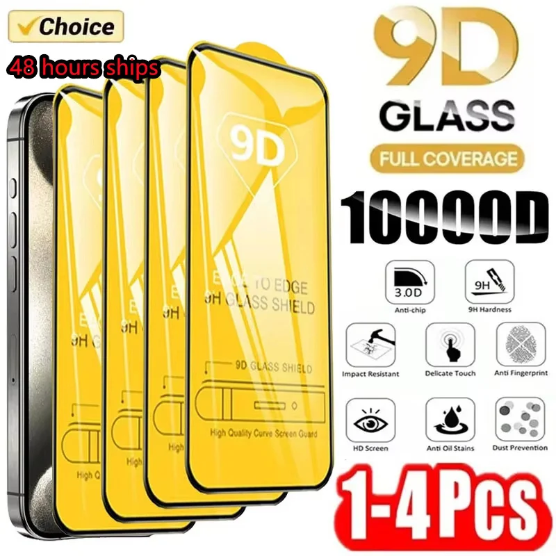 

1-4Pcs 9D HD Tempered Glass Film For Oppo Realme 11 12 10 9 8 Screen Protector Oppo A59 A58 A57 A38 A18 A79 A78 A77S A95 A94 A93
