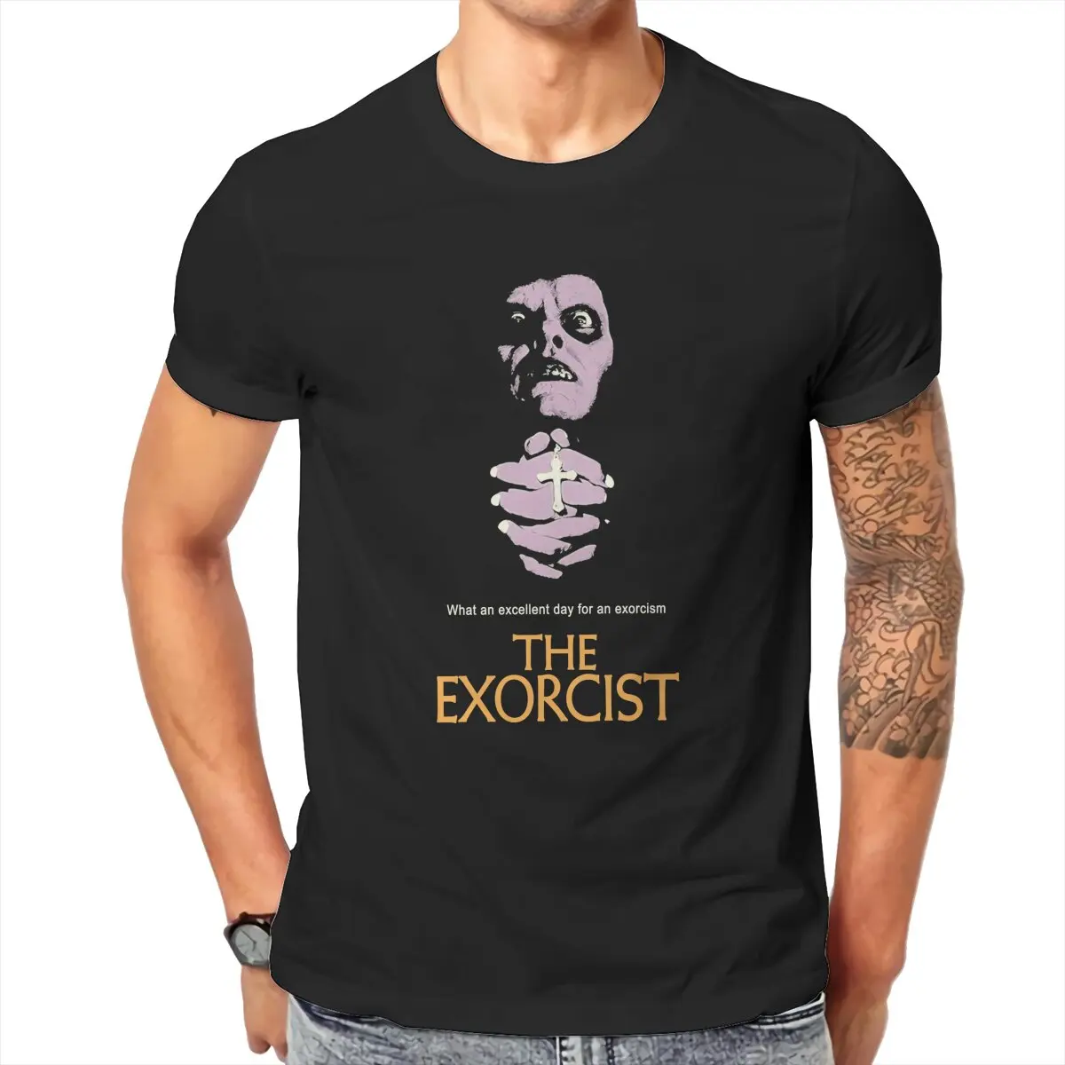 T-shirt unisexe 100% coton avec motif exorciste Capitaine Howdy Pazginger u, cadeau pour GérGift pour homme, cadeau pour Halloween