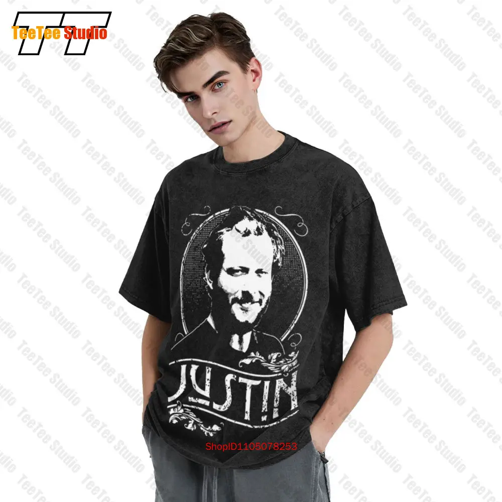 تي شيرت Bon Iver Justin Vernon Tribute Indie Rock Vintage كبير الحجم 3K3Z #3