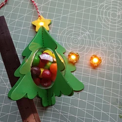 Łatwa lampa kolorowa światła na boże narodzenie Halloween urodziny zapalają tworzenie kartek do cięcia na boże narodzenie Dec Scrapbook Making