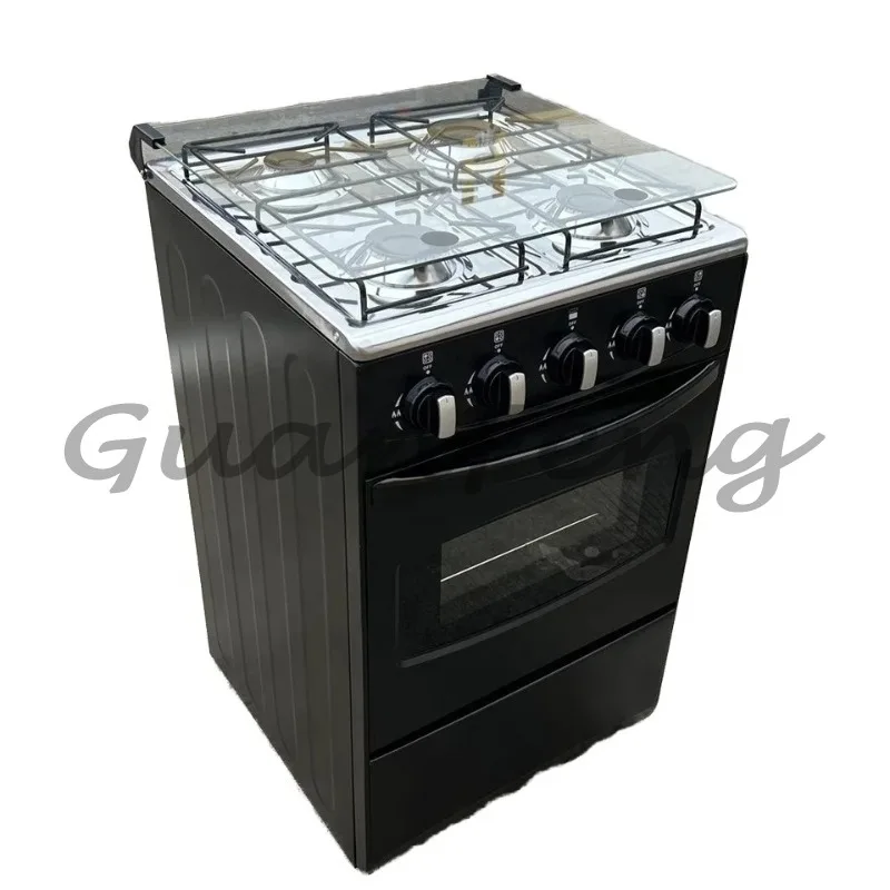 4 burner Gas Stove Top Cooking with Oven and Grill Convection Feature for Household Freestanding