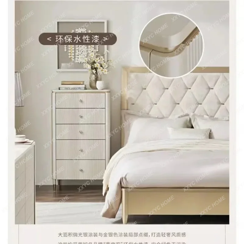 XX Five-bucket drawer storage cabinet multi-functional living room bedroom storage master bedroom end of bed